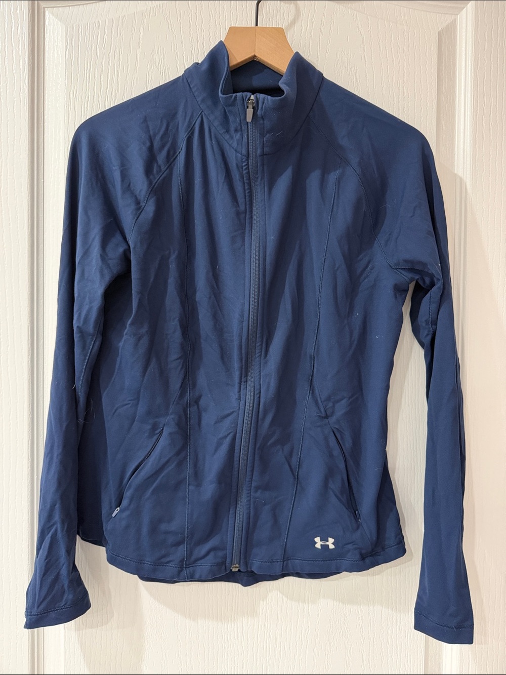 Under Armour Women's Navy Zip-Front Active Jacket